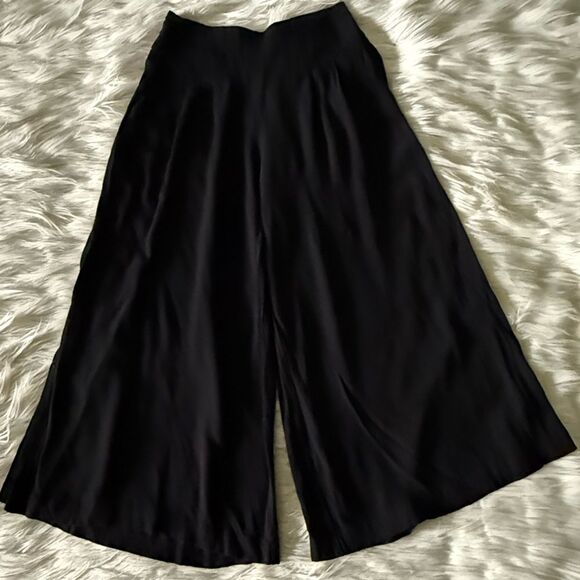 Anthropologie Maeve Bristol Wide Leg Pants in Black - Picture 4 of 9